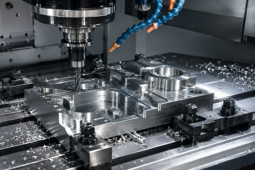 CNC machining factory workflow